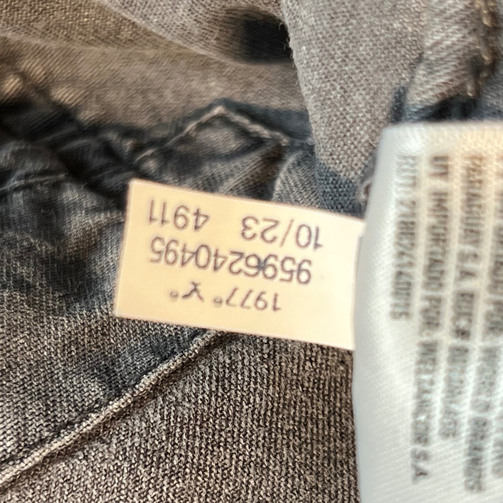 American Eagle Womens Grey Cargo Pants Wide Leg Stretch Size 12 Regular - Picture 4 of 10